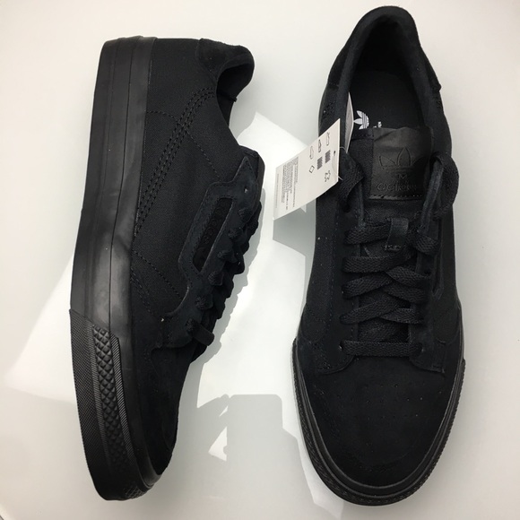 adidas Shoes | Adidas Continental Vulc Black Skate Shoes New ... adidas Shoes | Adidas Continental Vulc Black Skate Shoes New ...